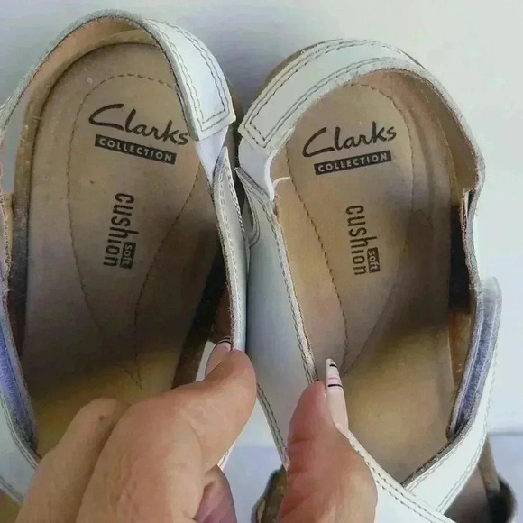 Clarks collection soft cushion strappy wedge sandal 9 - Picture 4 of 10